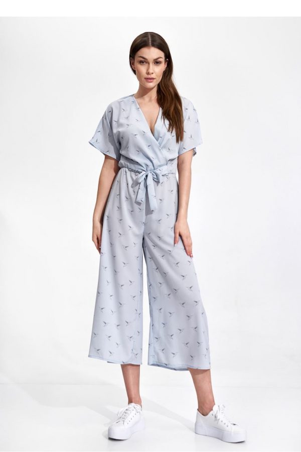 Blue Suit in Playsuits For Women with Spandex, Polyester and Viscose