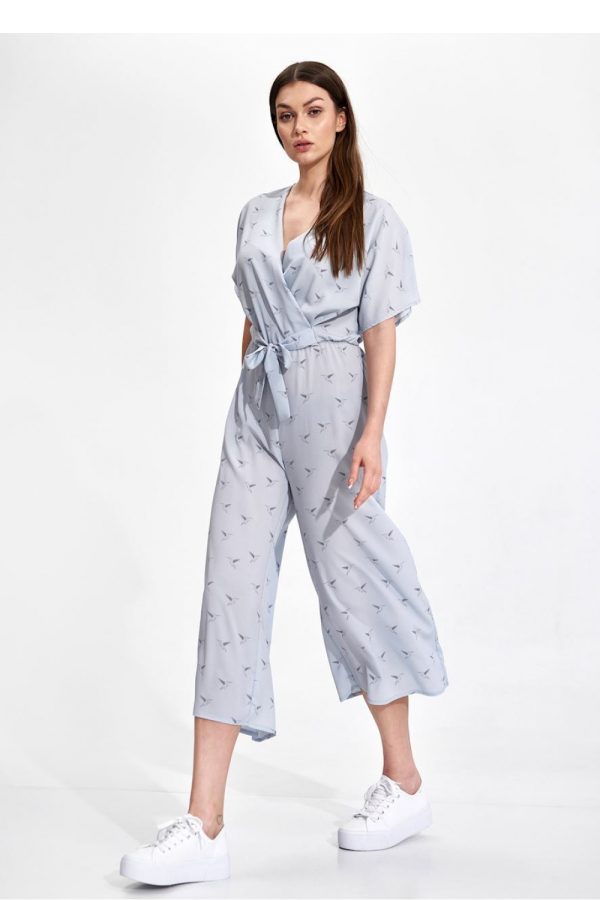 Blue Suit in Playsuits For Women with Spandex, Polyester and Viscose