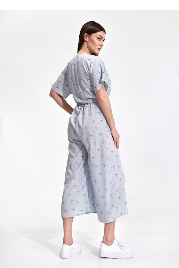 Blue Suit in Playsuits For Women with Spandex, Polyester and Viscose