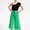 Green Women Trousers in Pants, Trousers, Shorts with Polyester