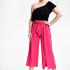 Pink Women Trousers in Pants, Trousers, Shorts with Polyester