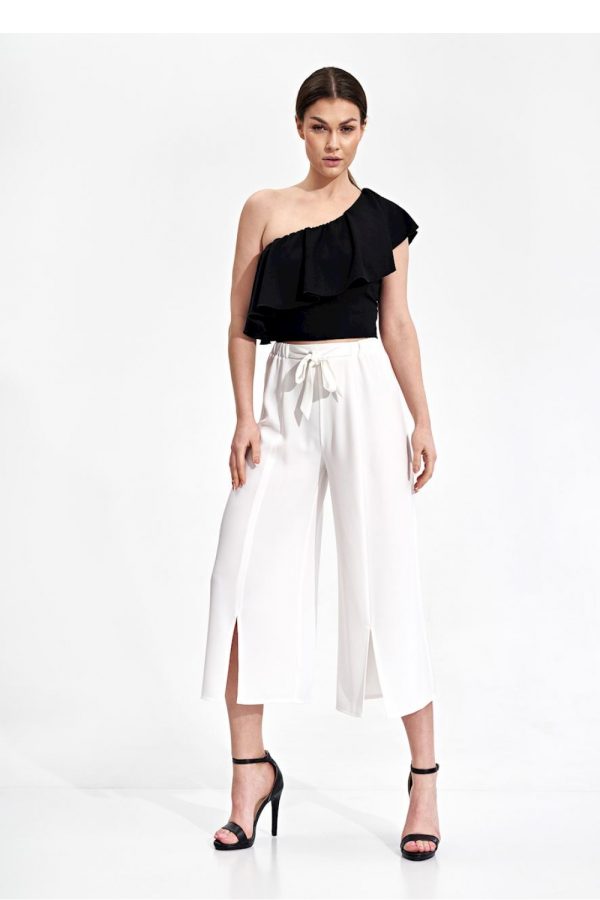 Beige Women Trousers in Pants, Trousers, Shorts with Polyester
