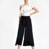 Black Women Trousers in Pants, Trousers, Shorts with Polyester