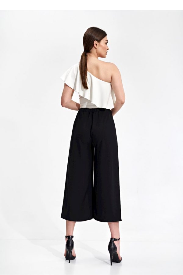 Black Women Trousers in Pants, Trousers, Shorts with Polyester