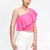 Pink Blouse in Women`s Blouses, Tunics with Spandex and Polyester