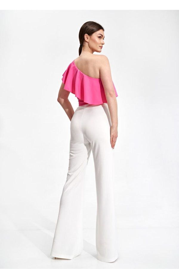 Pink Blouse in Women`s Blouses, Tunics with Spandex and Polyester