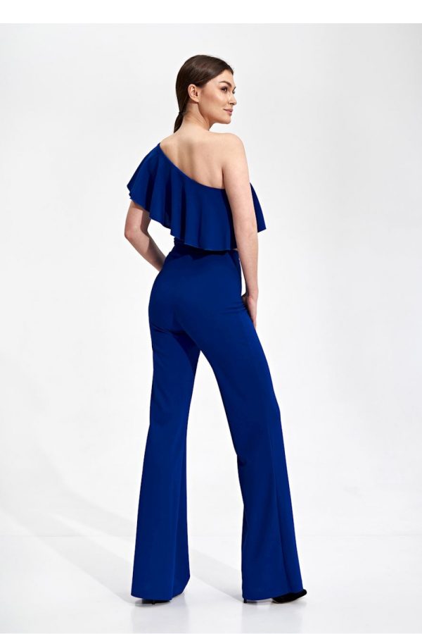 Navy Blue Blouse in Women`s Blouses, Tunics with Spandex and Polyester