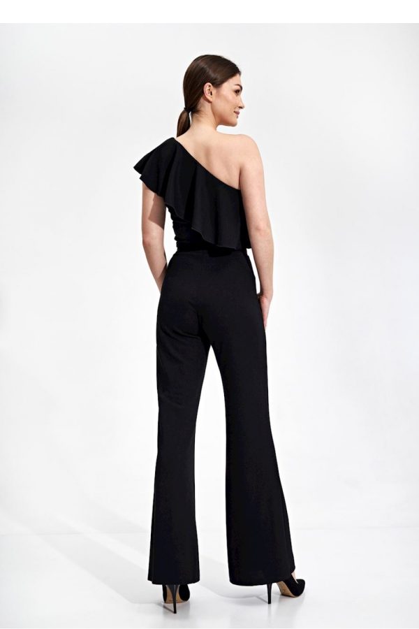 Black Blouse in Women`s Blouses, Tunics with Spandex and Polyester