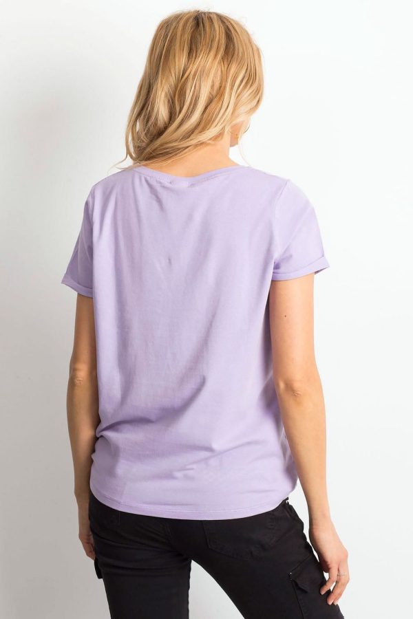Violet T-shirt in Women`s Tops, T-shirts, Singlets with Cotton and Spandex
