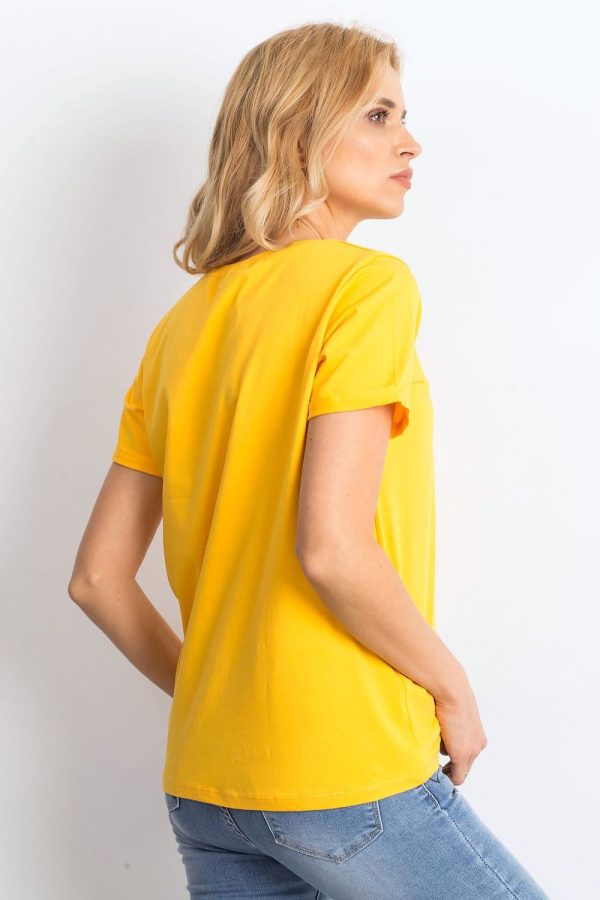 Orange T-shirt in Women`s Tops, T-shirts, Singlets with Cotton and Spandex