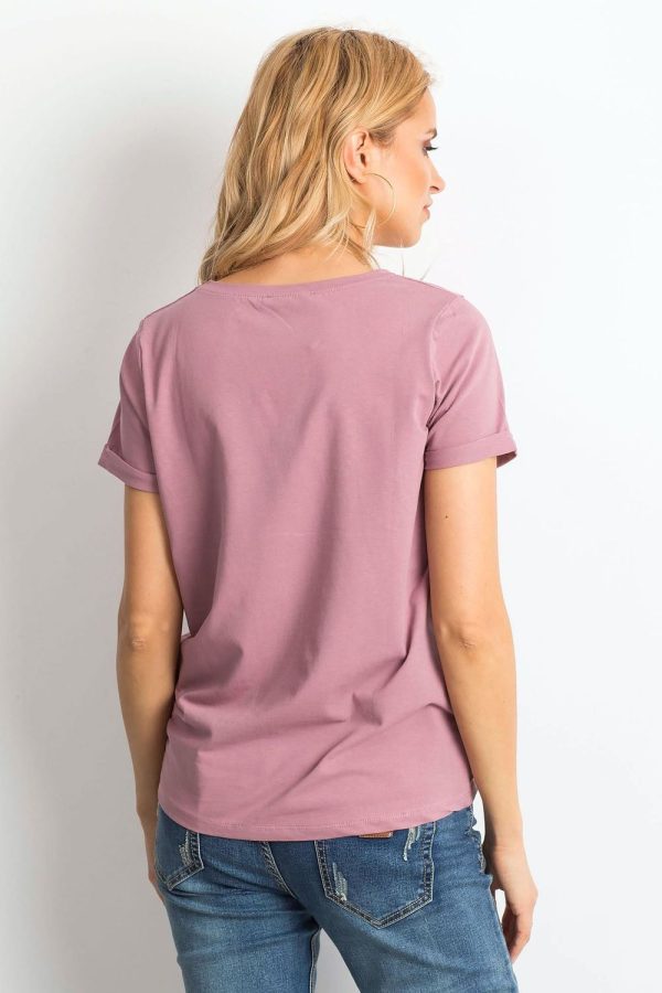 Pink T-shirt in Women`s Tops, T-shirts, Singlets with Cotton and Spandex