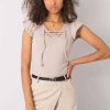 Beige Blouse in Women`s Blouses, Tunics with