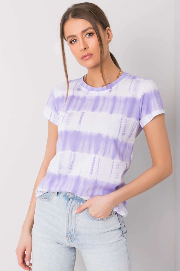 violet T-shirt model 167406 Italy Moda