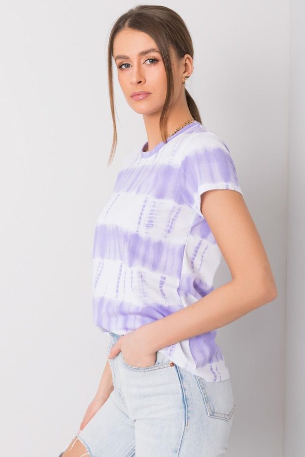 violet T-shirt model 167406 Italy Moda
