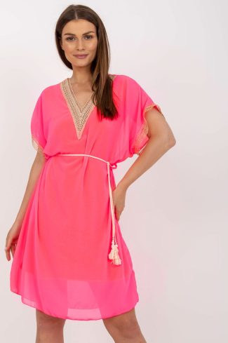 Pink Daydress in Day Dresses with Polyester and Viscose