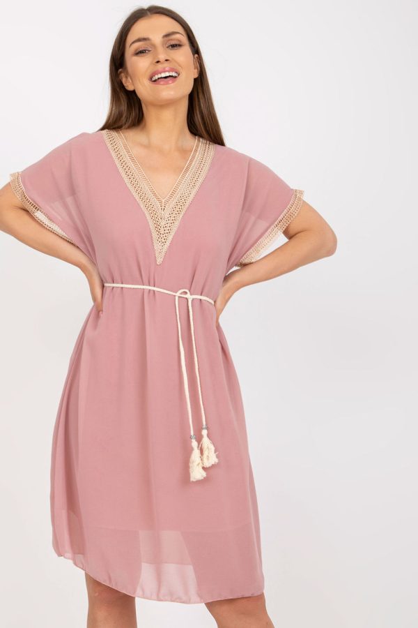 Pink Daydress in Day Dresses with Polyester and Viscose