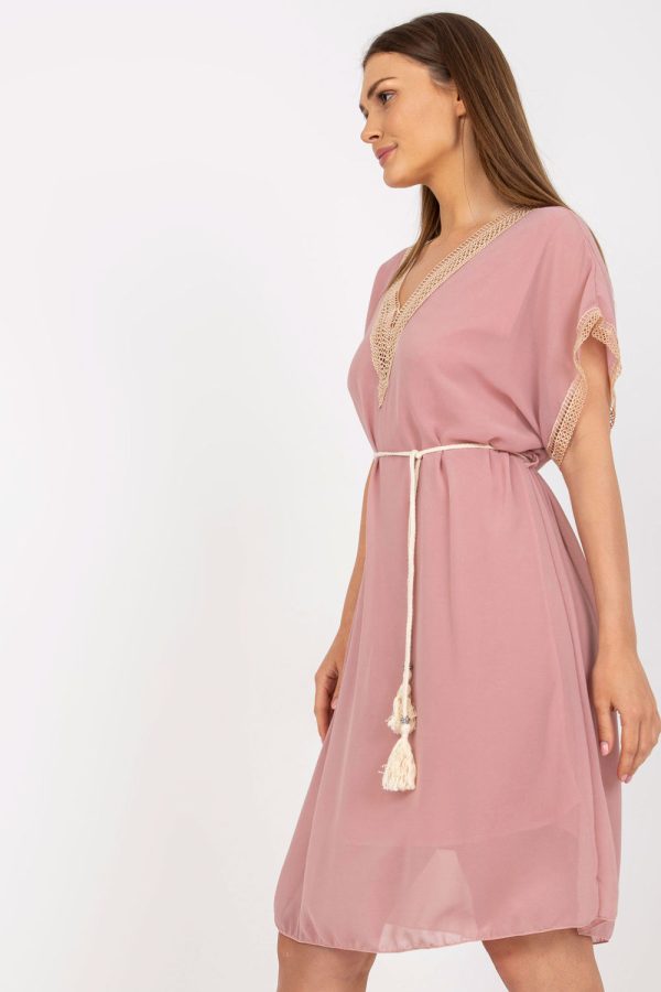 Pink Daydress in Day Dresses with Polyester and Viscose
