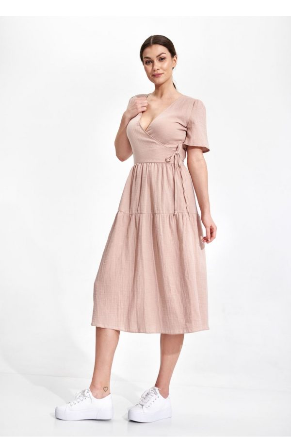 beige Daydress model 167812 Figl