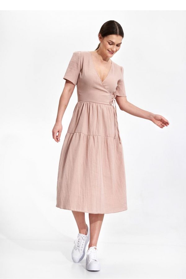 beige Daydress model 167812 Figl