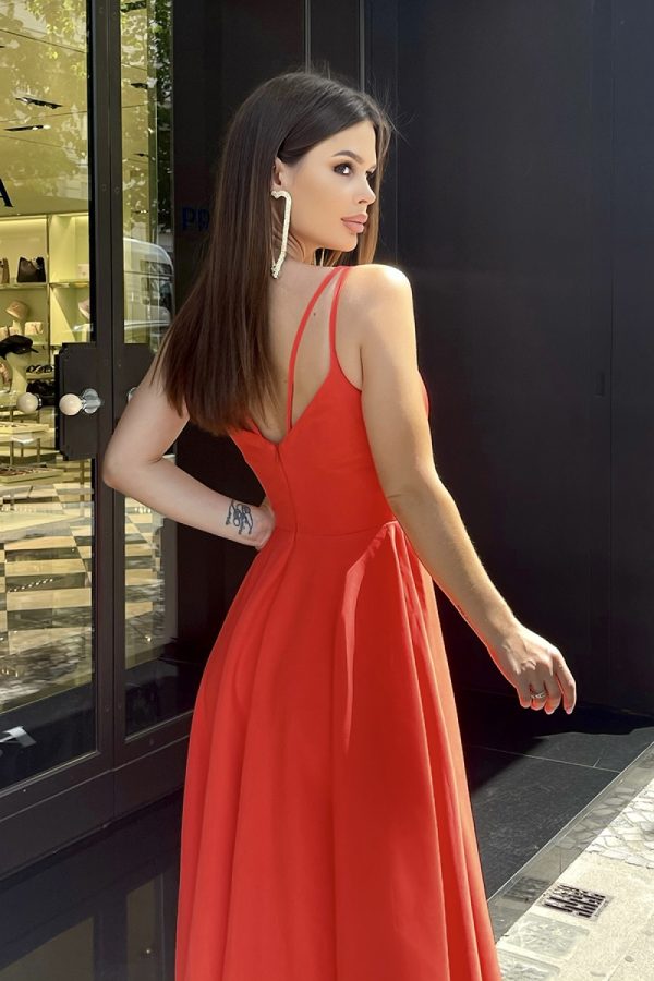 Red Daydress in Day Dresses with Polyester and Viscose