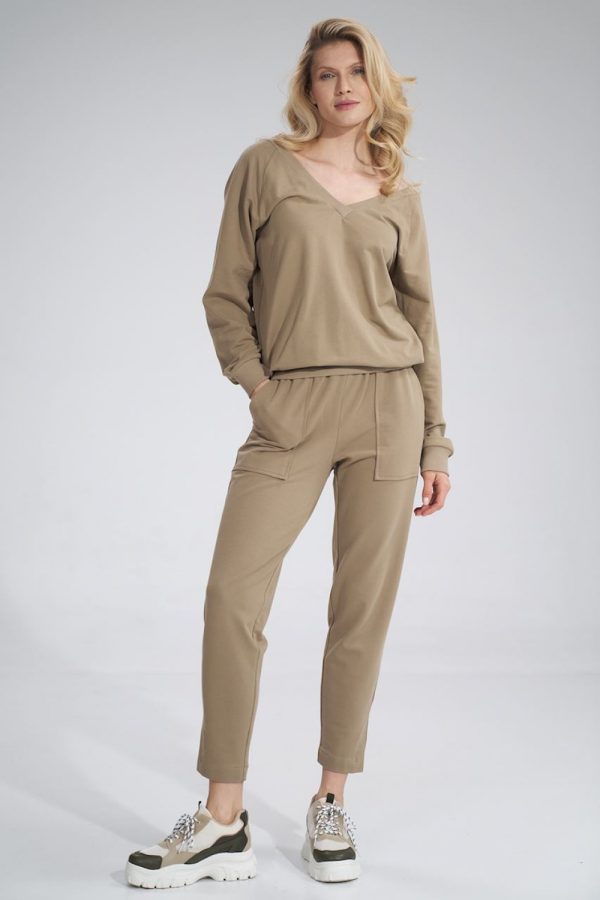 beige Sweatshirt model 167881 Figl