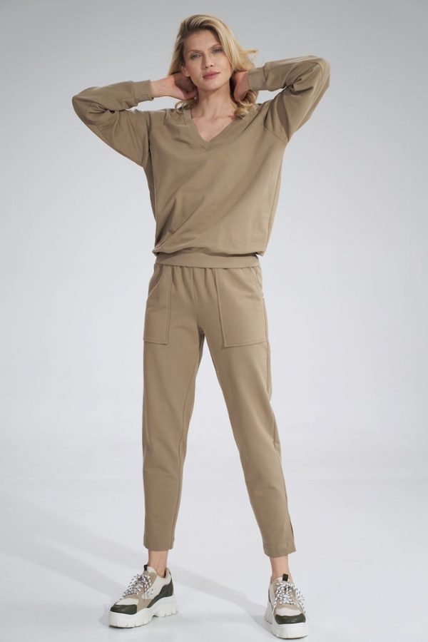 beige Sweatshirt model 167881 Figl