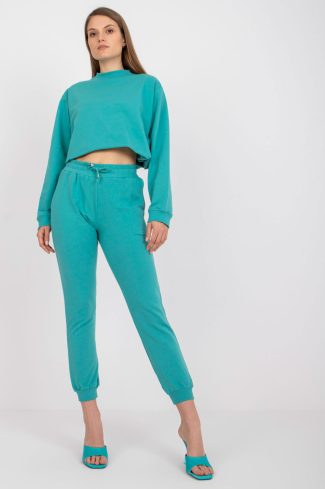 Blue Tracksuit Trousers in Women`s Tracksuit Bottoms, Sports Pants with Cotton and Spandex