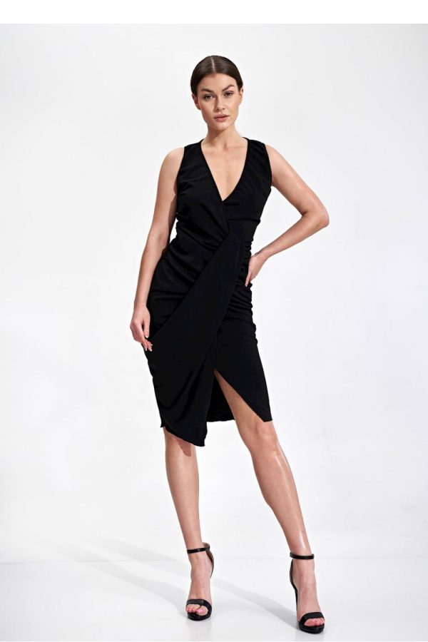 Black Cocktail Dress in Formal Dresses, Cocktail Dresses with Spandex and Polyester