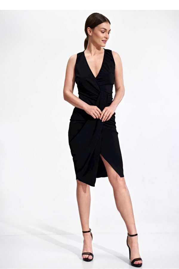 Black Cocktail Dress in Formal Dresses, Cocktail Dresses with Spandex and Polyester