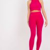 Pink Leggings in Leggings with Cotton and Spandex