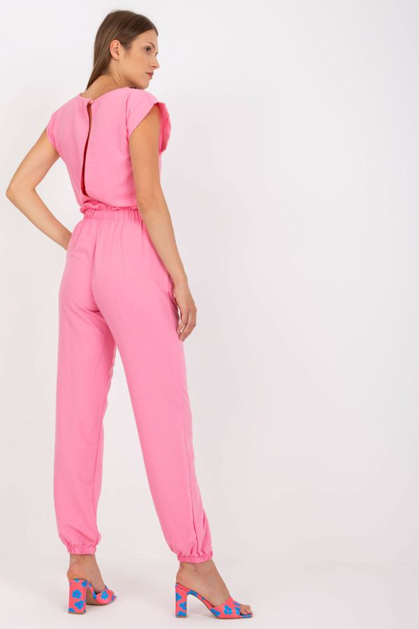 Pink Set in Pants, Trousers, Shorts with Cotton and Spandex