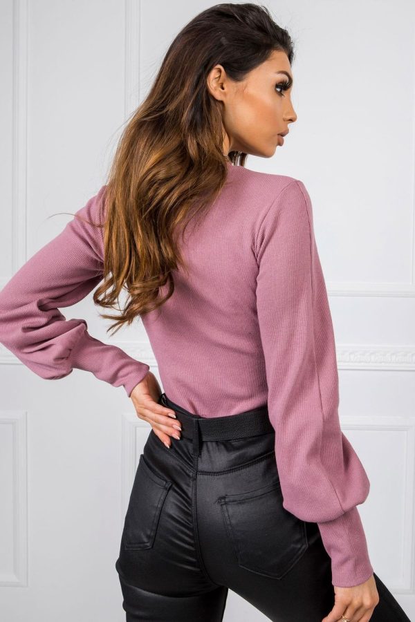 Pink Blouse in Women`s Blouses, Tunics with Cotton and Spandex