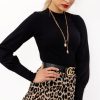 Black Blouse in Women`s Blouses, Tunics with Cotton and Spandex