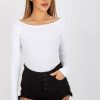 White Blouse in Women`s Blouses, Tunics with Cotton and Spandex