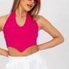 Pink Top in Undershirts / Tops with Cotton and Spandex
