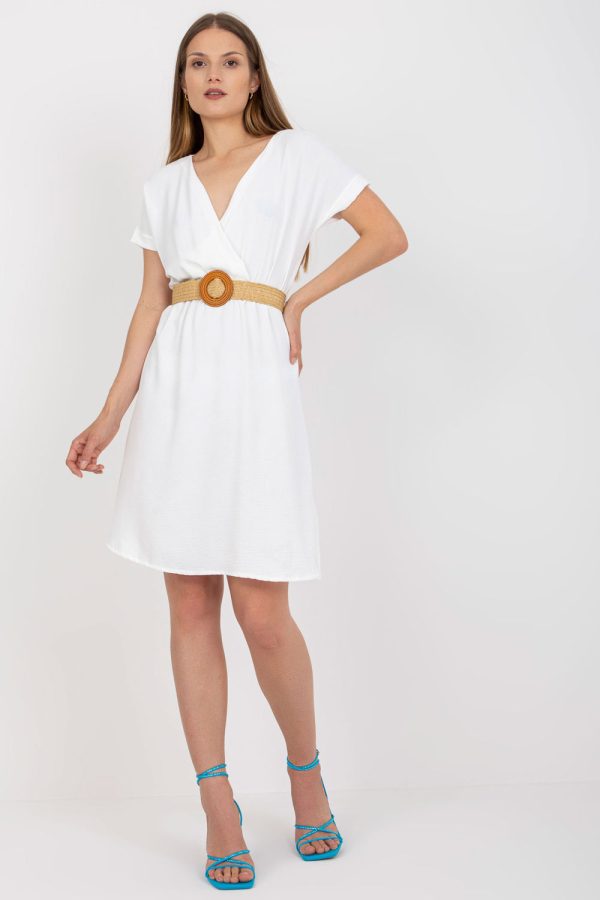 white Daydress model 168228 Rue Paris