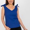 Blue Top in Undershirts / Tops with Polyester