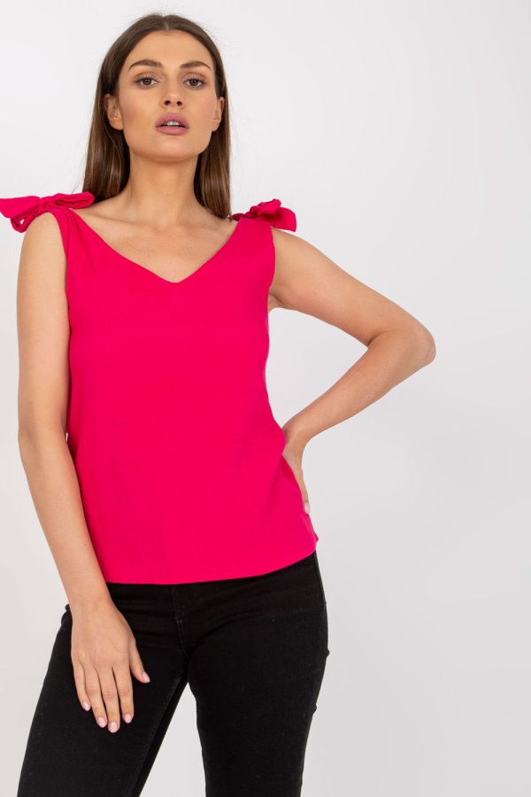 Pink Top in Undershirts / Tops with Polyester