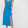 Blue Daydress in Day Dresses with Spandex and Polyester