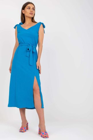Blue Daydress in Day Dresses with Spandex and Polyester