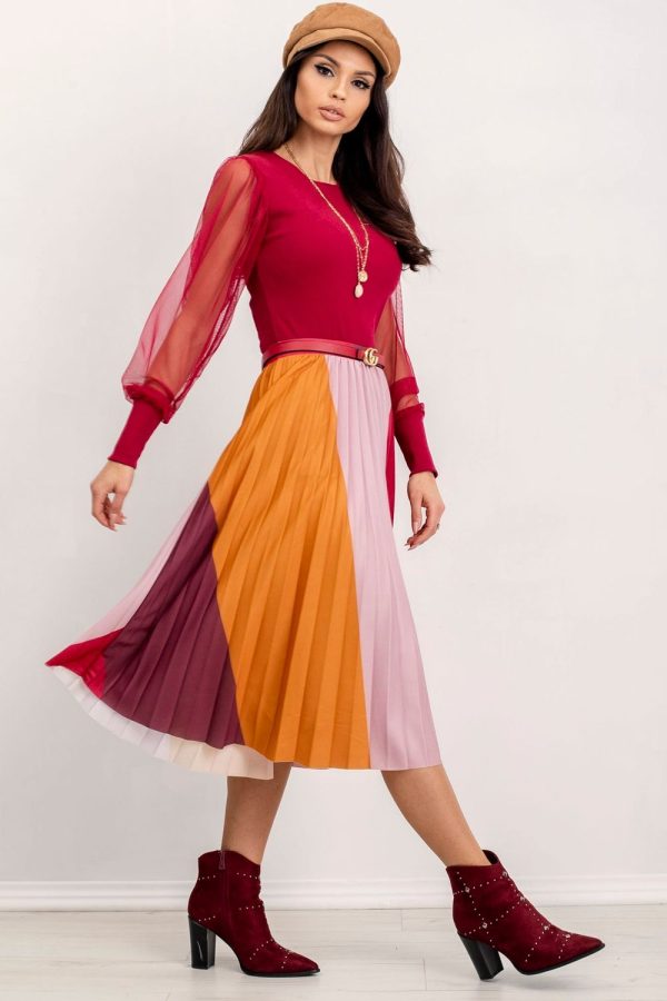 Red Blouse in Women`s Blouses, Tunics with Cotton and Spandex