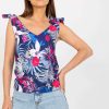 Navy Blue Top in Undershirts / Tops with Polyester