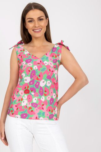 Multicolor Top in Undershirts / Tops with Polyester