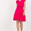 944838 Pink Daydress in Day Dresses with Cotton and Spandex