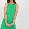 944855 Green Daydress in Day Dresses with Spandex and Polyester