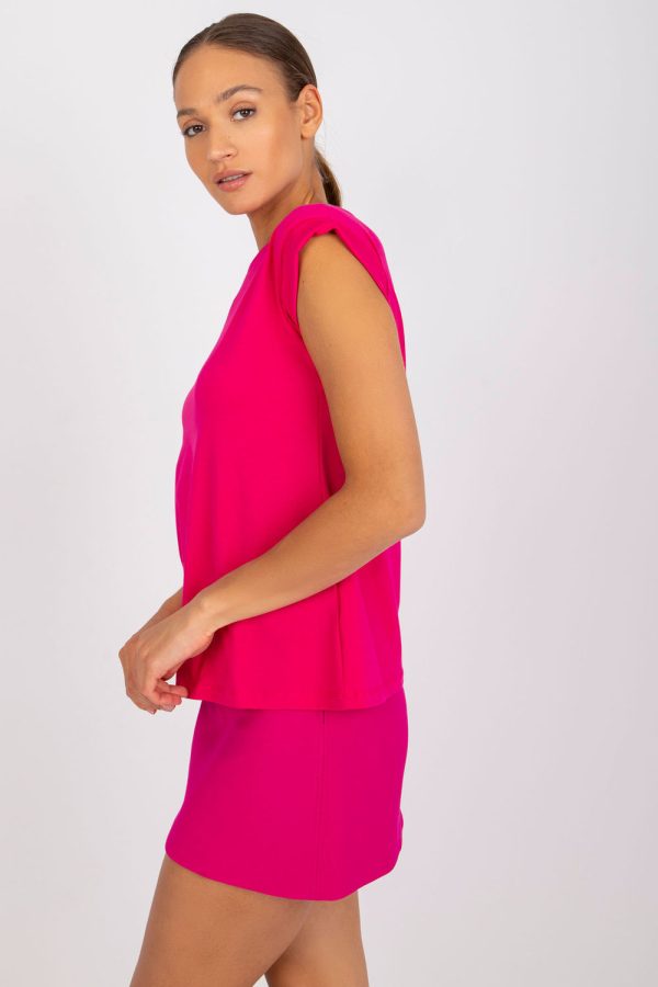 Pink T-shirt in Women`s Tops, T-shirts, Singlets with Cotton and Spandex