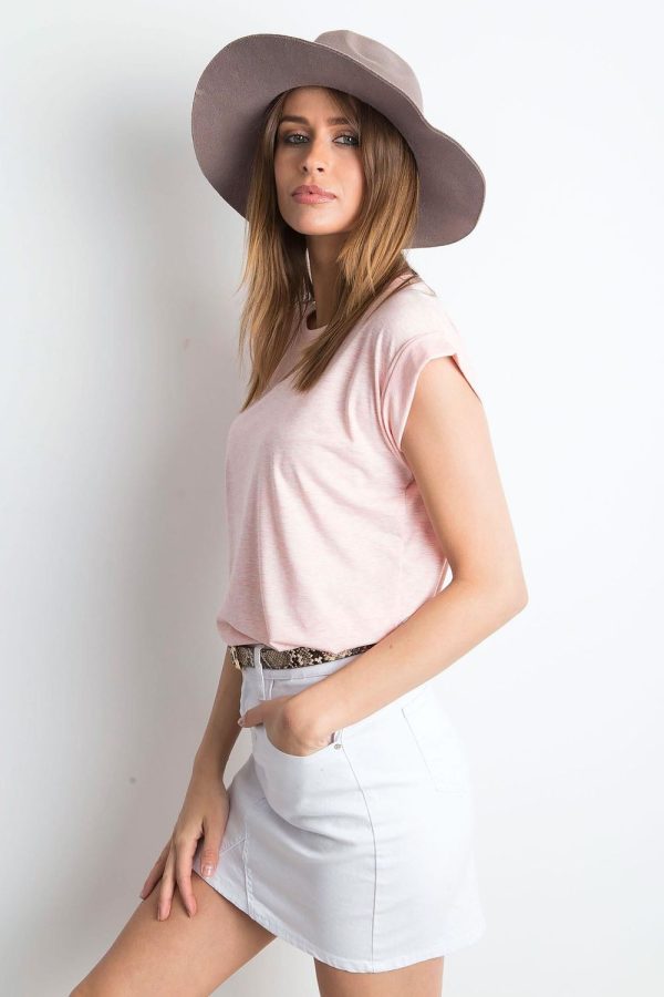 Pink T-shirt in Women`s Tops, T-shirts, Singlets with Cotton and Spandex