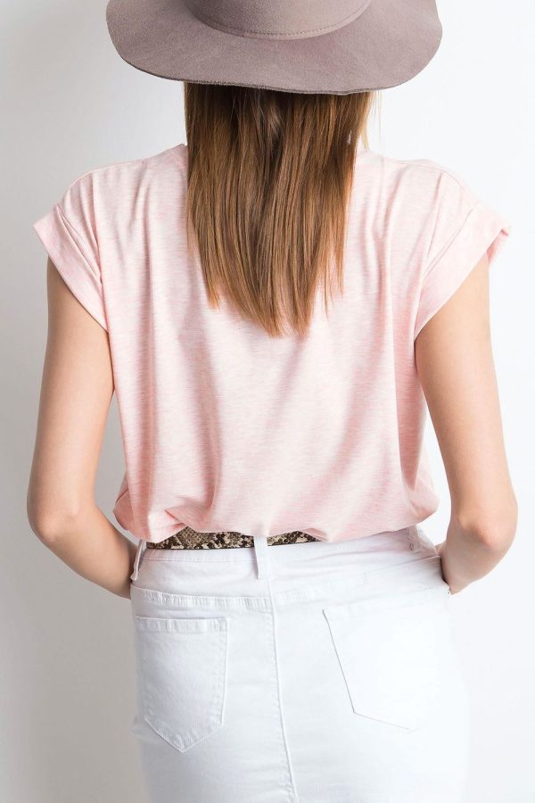 Pink T-shirt in Women`s Tops, T-shirts, Singlets with Cotton and Spandex
