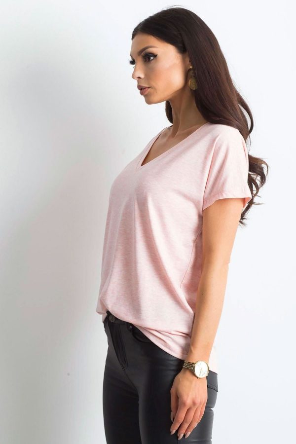 Pink T-shirt in Women`s Tops, T-shirts, Singlets with Cotton and Spandex