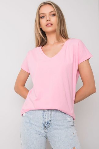 Pink T-shirt in Women`s Tops, T-shirts, Singlets with Cotton and Spandex